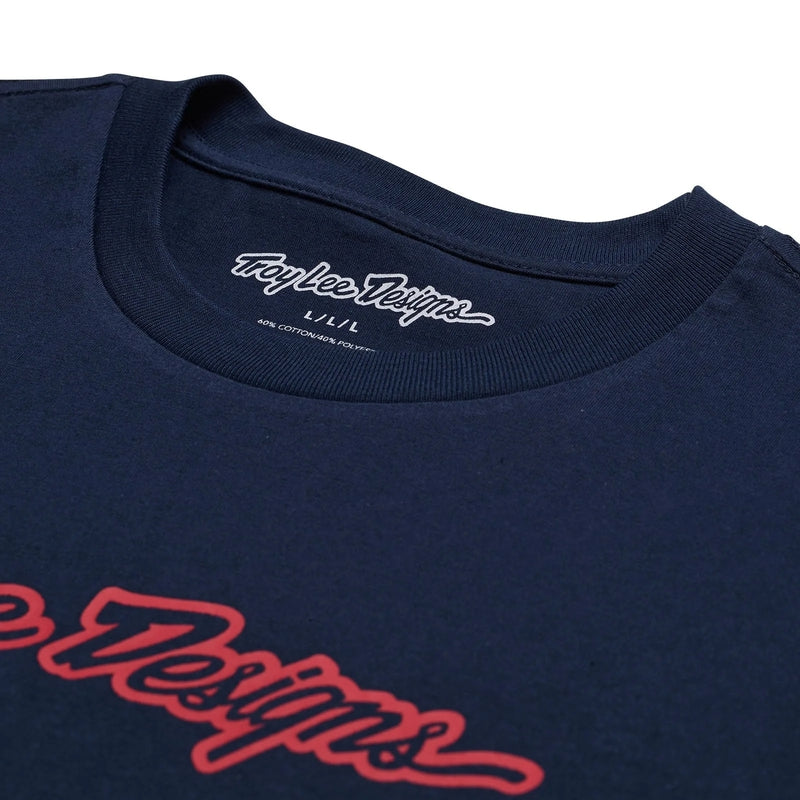 Troy Lee Designs Signature T Shirt Dunkelblau