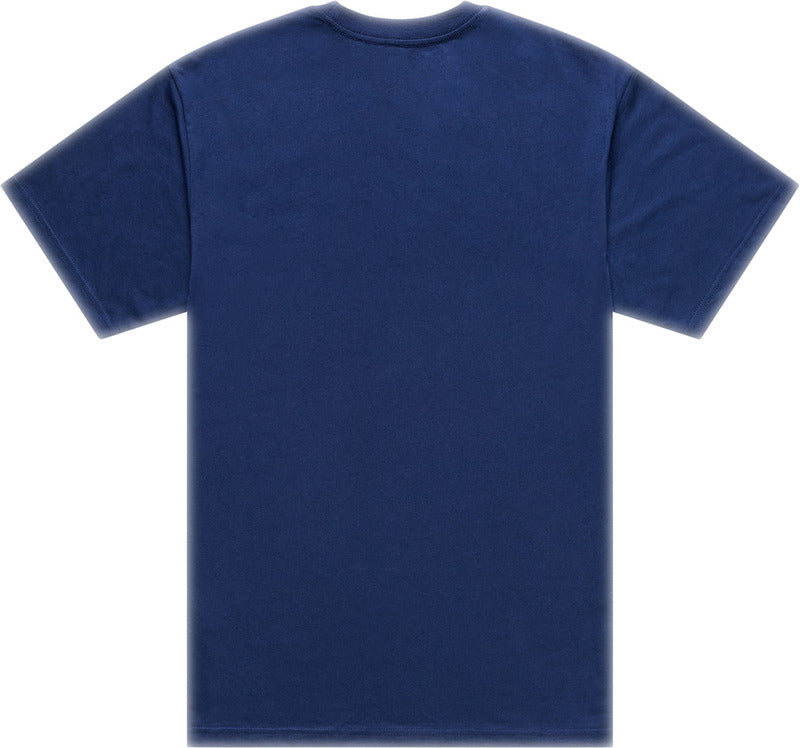 Troy Lee Designs Signature T-Shirt in Dunkelblau und Aero Blau, Freizeitbekleidung, bequem und stylisch für den Alltag