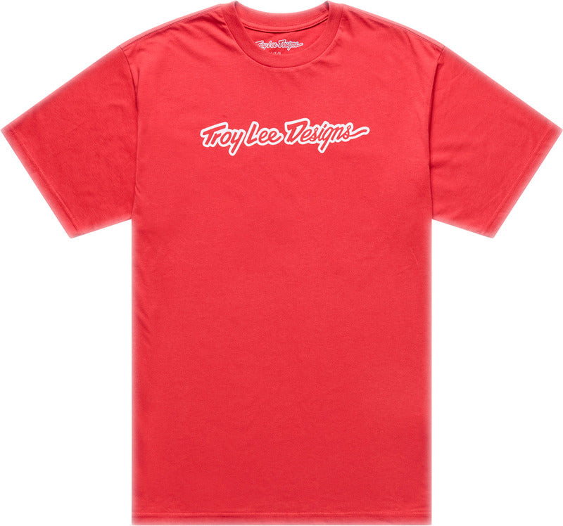 Troy Lee Designs Signature Jugend T Shirt Scarlet