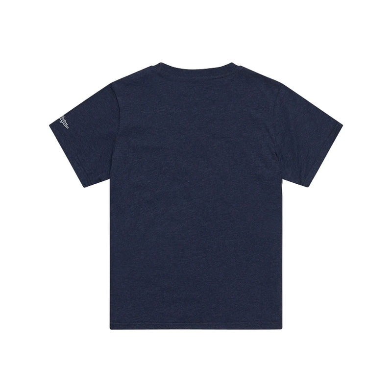 Troy Lee Designs Badge Jugend T Shirt Dunkelblau Meliert