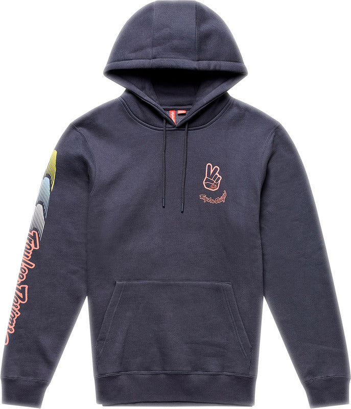 Troy Lee Designs Peace Out Hoodie Carbon/Schwarz