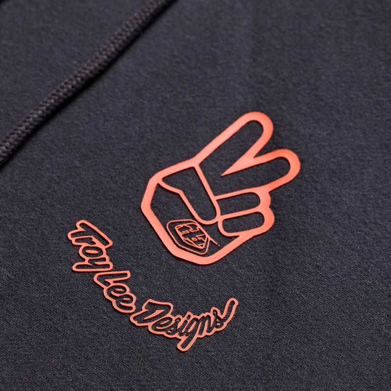 Troy Lee Designs Peace Out Hoodie Carbon/Schwarz