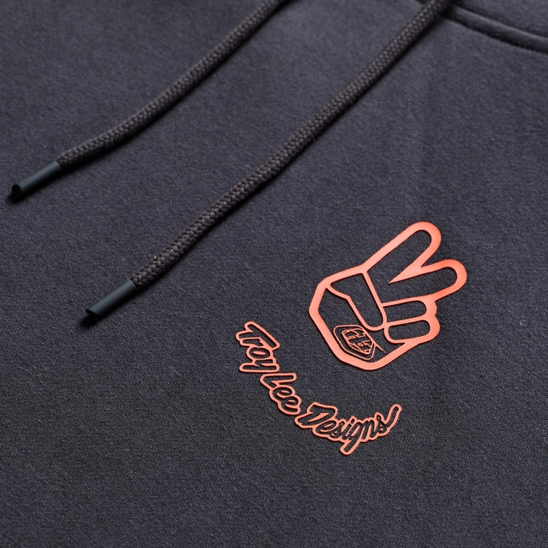 Troy Lee Designs Peace Out Hoodie Carbon/Schwarz