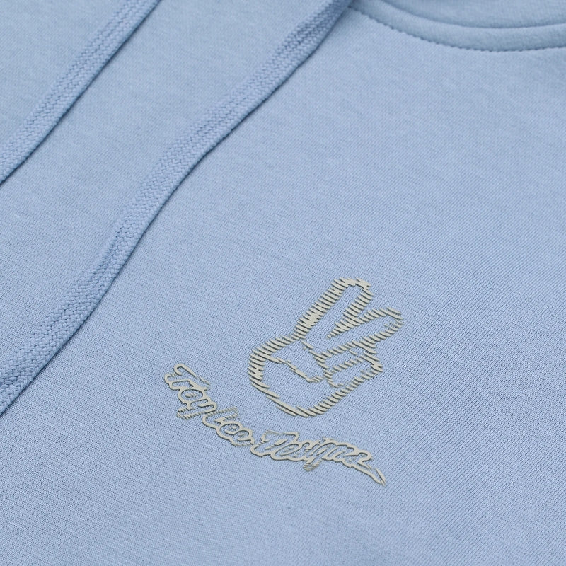 Troy Lee Designs Peace Out Frauen Hoodie Rauchblau