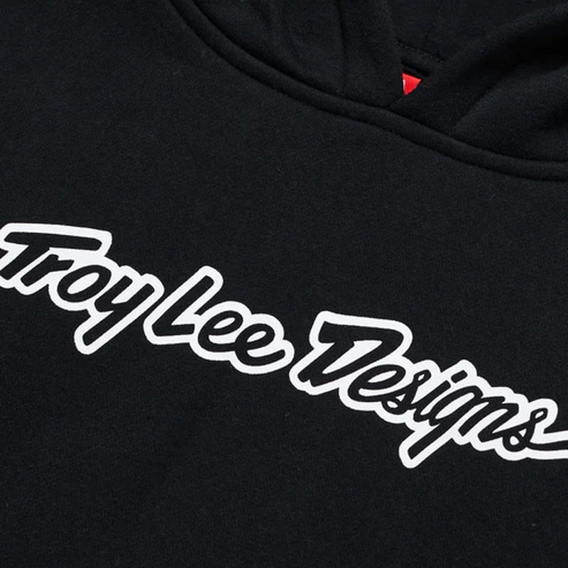 Troy Lee Designs Signature Frauen Hoodie Schwarz