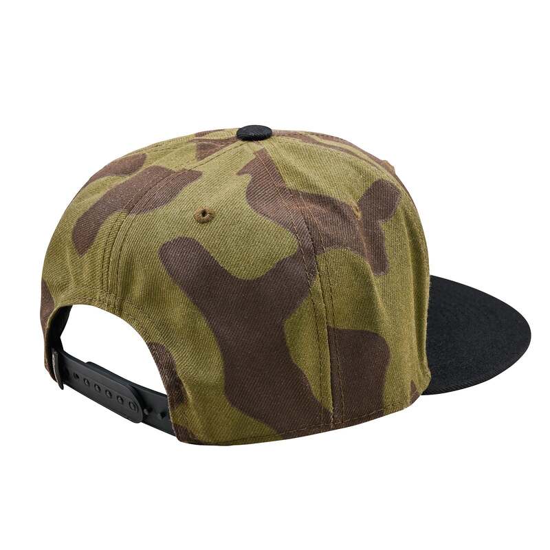 Troy Lee Designs Flat Bill Snapback Signature Cap Camo Grün