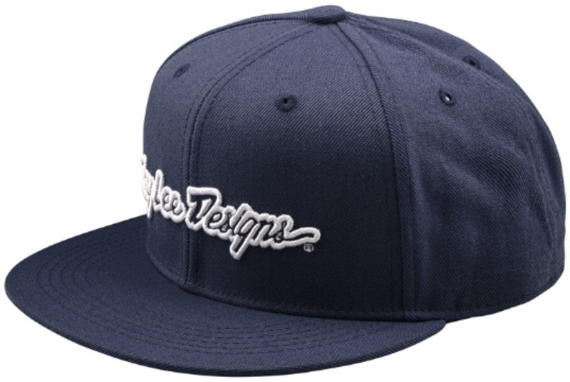 Troy Lee Designs Flat Bill Snapback Signature Indigo Cap