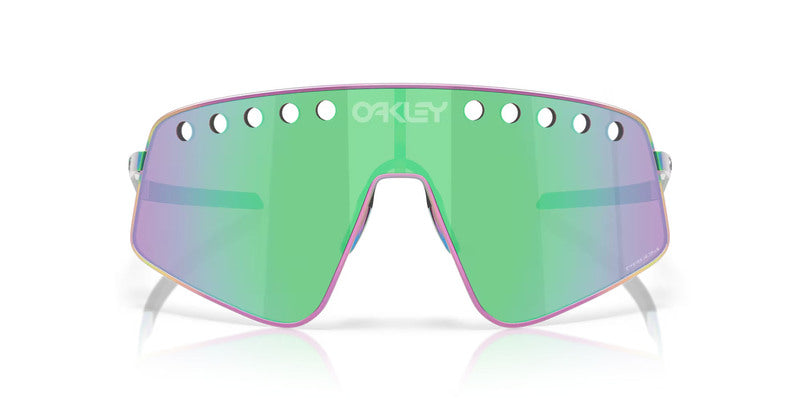OAKLEY Sutro TI Sweep Sunglasses - Polished Oil Slick Prizm Road Jade Lens