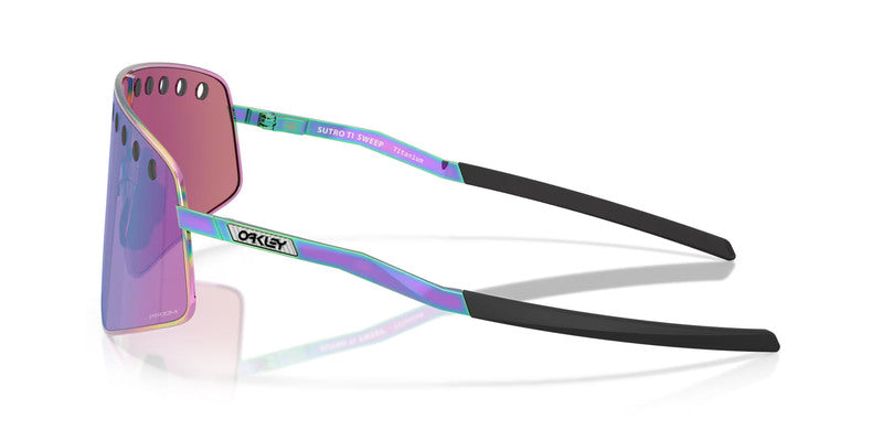 OAKLEY Sutro TI Sweep Sunglasses - Polished Oil Slick Prizm Road Jade Lens
