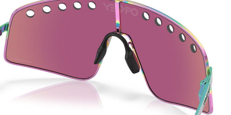 OAKLEY Sutro TI Sweep Sunglasses - Polished Oil Slick Prizm Road Jade Lens