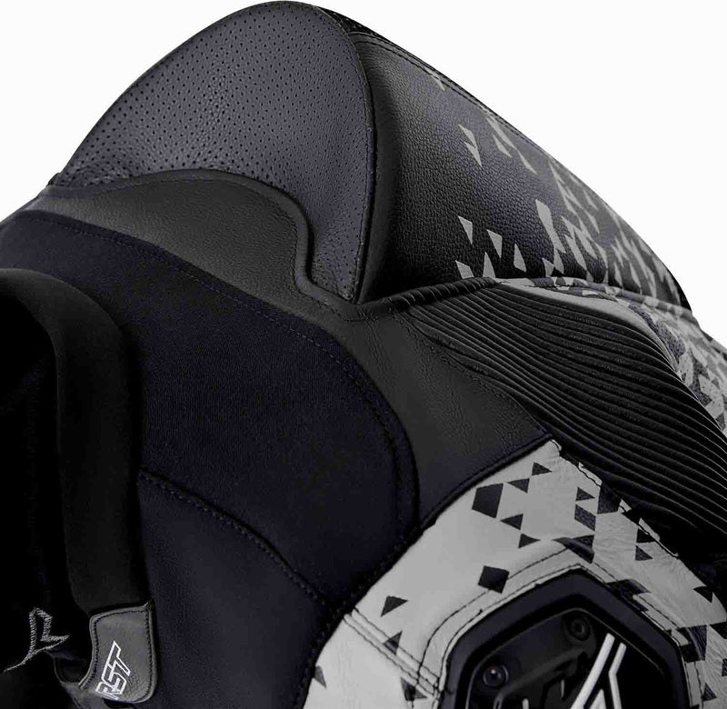 RST Pro Series D3O Airbag Lederkombi - Schwarz/Silber