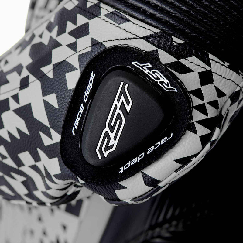 RST Pro Series D3O Airbag Lederkombi - Schwarz/Silber