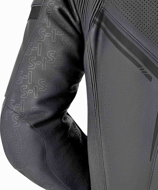 RST S1 D3O Motorrad Lederkombi - Schwarz