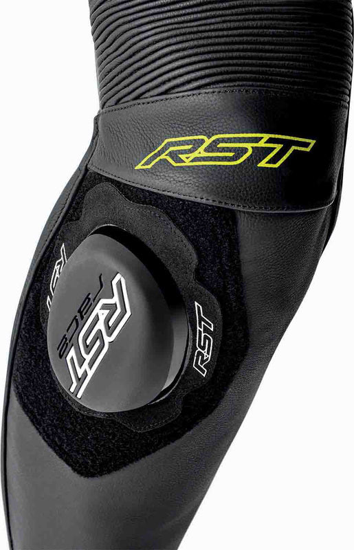 RST S1 D3O Motorrad Lederkombi - Schwarz/Flo Gelb