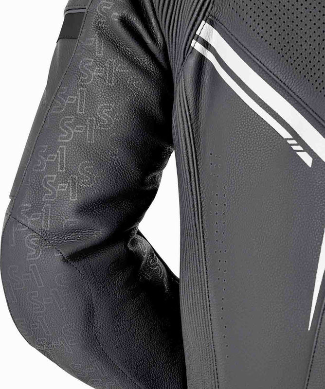 RST S1 D3O Motorrad Lederkombi - Schwarz/Weiß