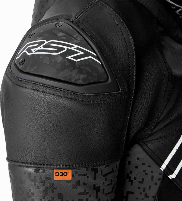 RST Pro Series Supersport-K D3O Leder Motorradjacke - Schwarz