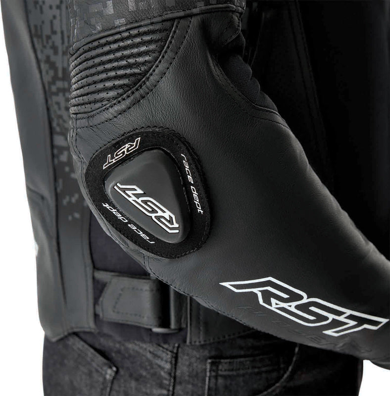 RST Pro Series Supersport-K D3O Leder Motorradjacke - Schwarz