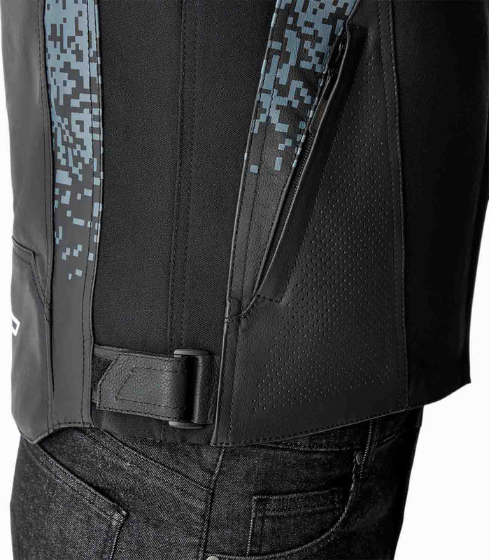 RST Pro Series Supersport-K D3O Leder Motorradjacke - Schwarz/Grau
