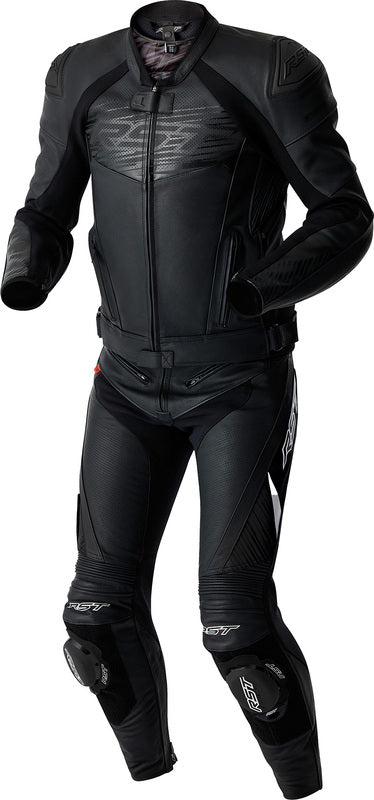 RST Tractech Evo D3O Leder Motorradjacke - Schwarz