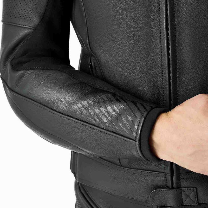 RST Tractech Evo D3O Leder Motorradjacke - Schwarz