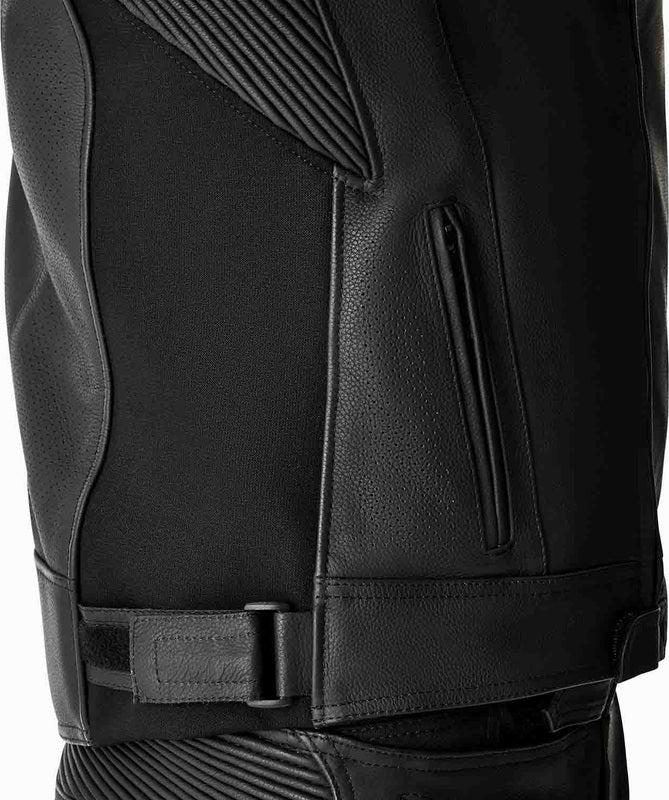 RST Tractech Evo D3O Leder Motorradjacke - Schwarz