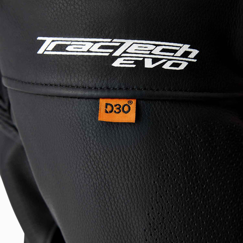 RST Tractech Evo D3O Leder Motorradjacke - Schwarz/Rot