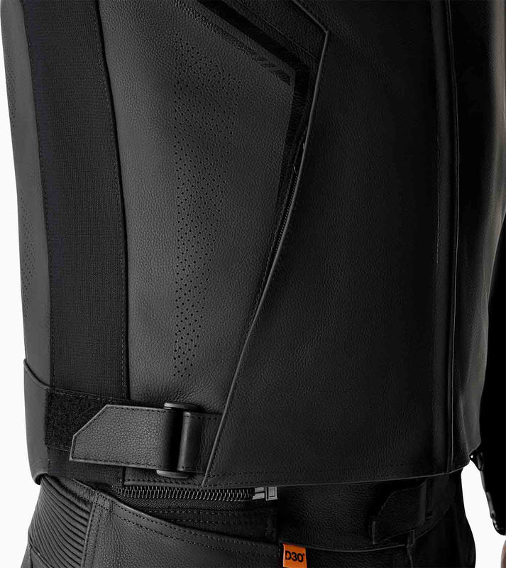 RST S1 D3O Leder Motorradjacke - Schwarz