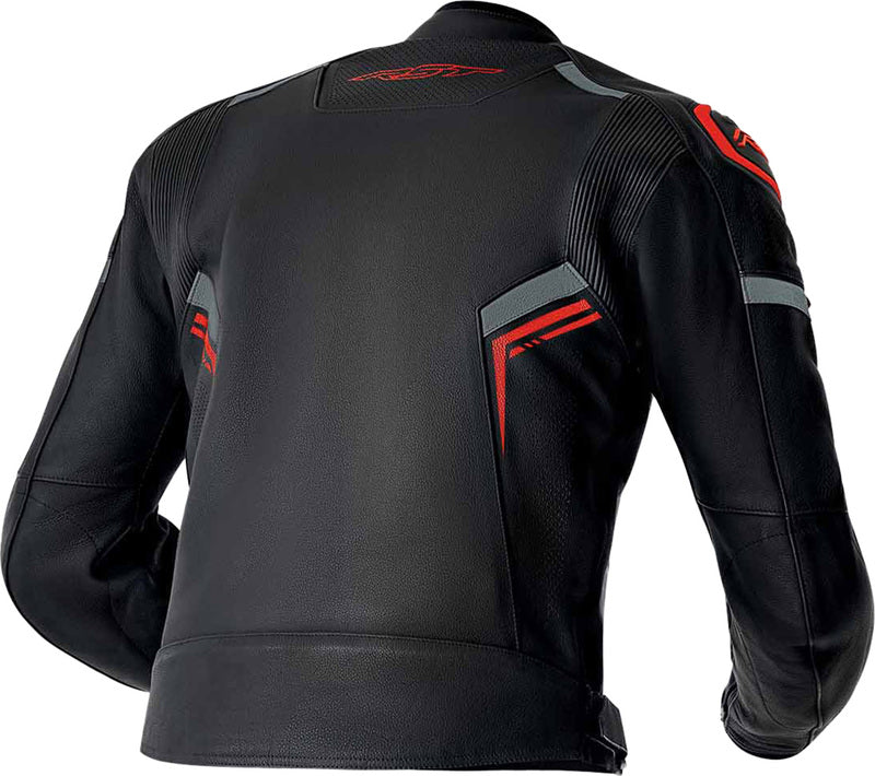 RST S1 D3O Leder Motorradjacke - Schwarz/Rot
