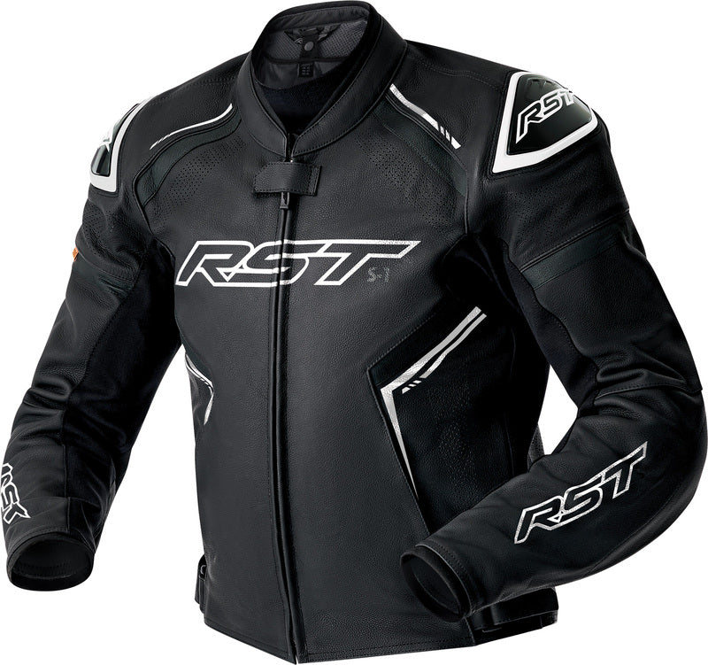RST S1 D3O Leder Motorradjacke - Schwarz/Weiß