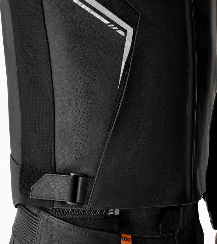 RST S1 D3O Leder Motorradjacke - Schwarz/Weiß