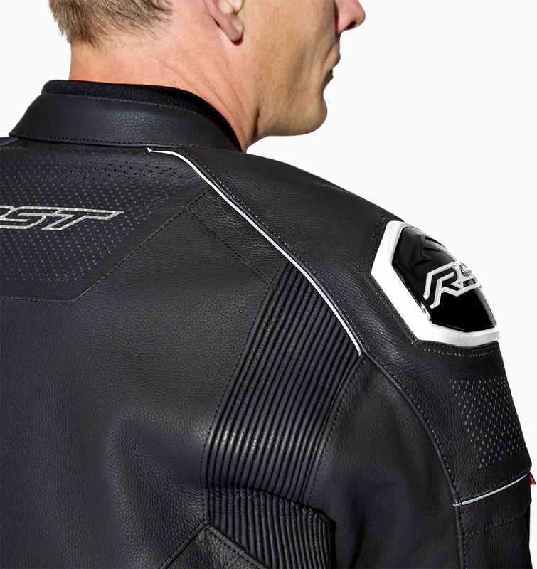 RST S1 D3O Leder Motorradjacke - Schwarz/Weiß