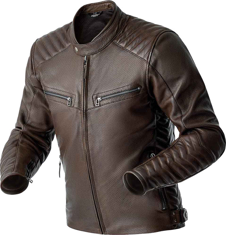 RST Roadster Air D3O Leder Motorradjacke - Braun