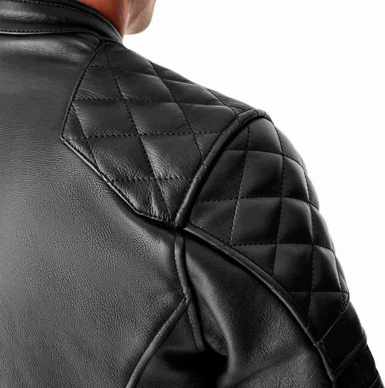 RST Hillberry D3O Leder Motorradjacke - Schwarz
