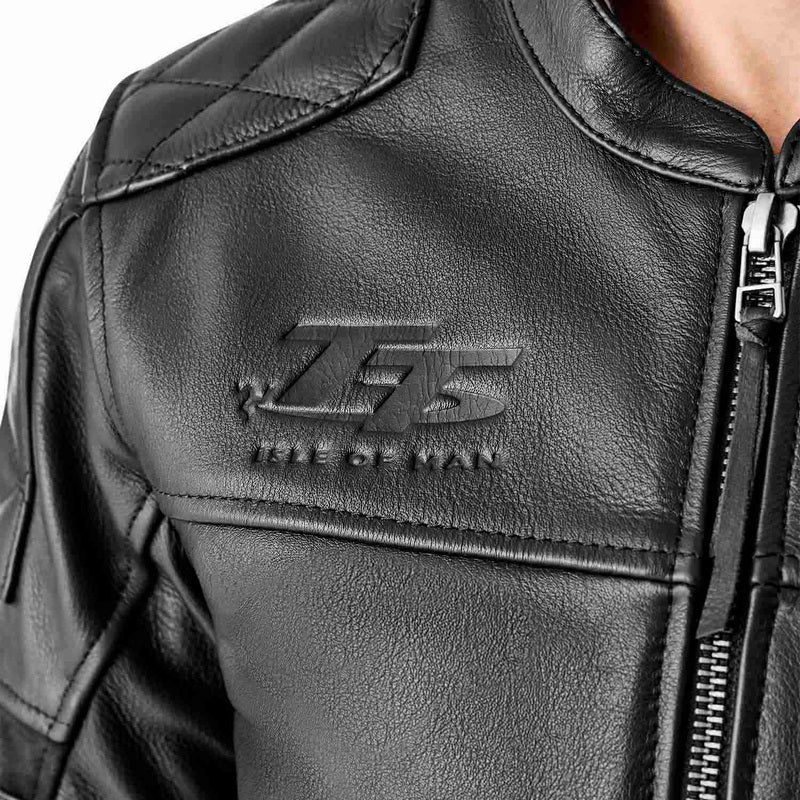 RST Hillberry D3O Leder Motorradjacke - Schwarz