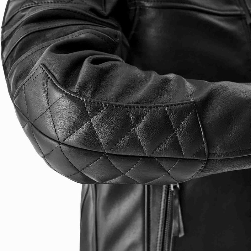 RST Hillberry D3O Leder Motorradjacke - Schwarz