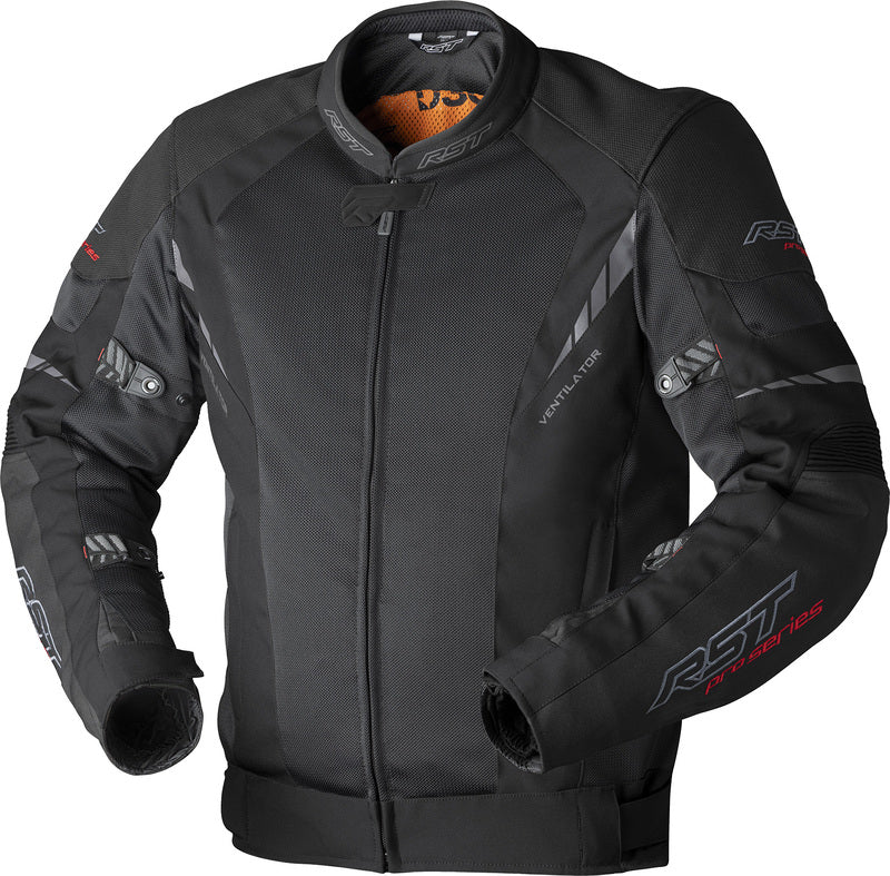 RST Pro Series Ventilator D3O Textile Motorradjacke - Schwarz
