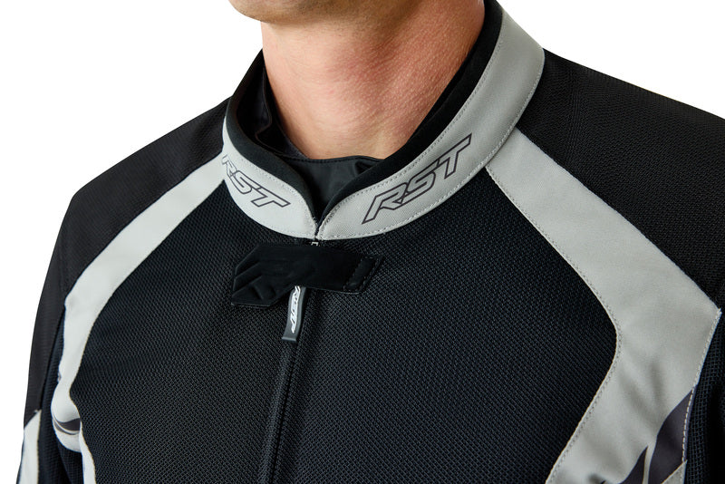RST Pro Series Ventilator D3O Textile Motorradjacke - Schwarz/Silber