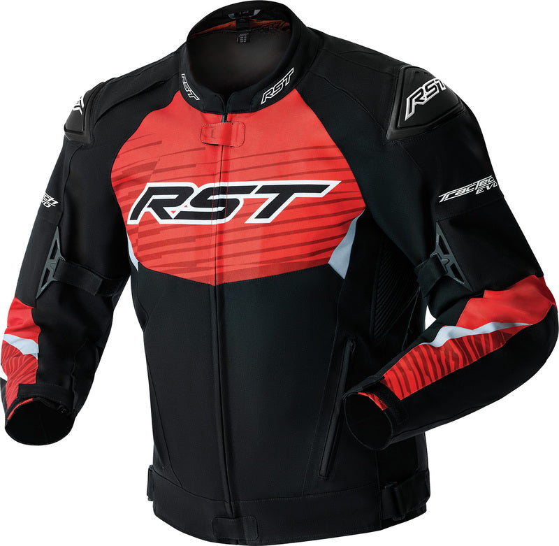 RST Tractech D3O Textile Motorradjacke - Schwarz/Rot