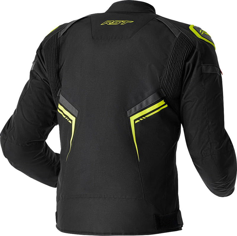 RST S1 D3O Textile Motorradjacke - Schwarz/Flo Gelb