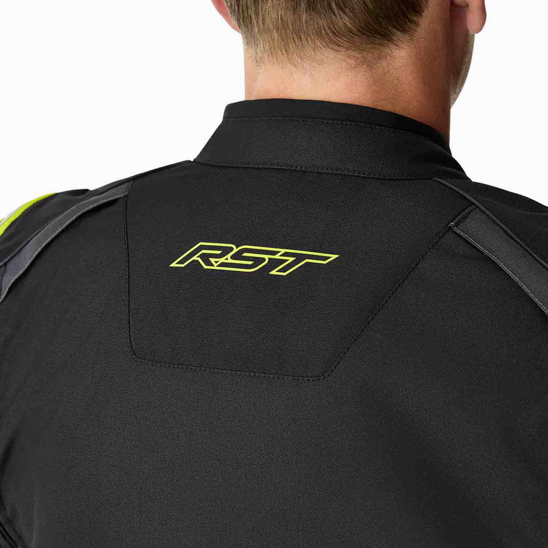 RST S1 D3O Textile Motorradjacke - Schwarz/Flo Gelb