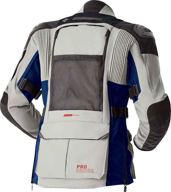 RST Pro Series Adventure D3O Motorradjacke - Silber/Blau