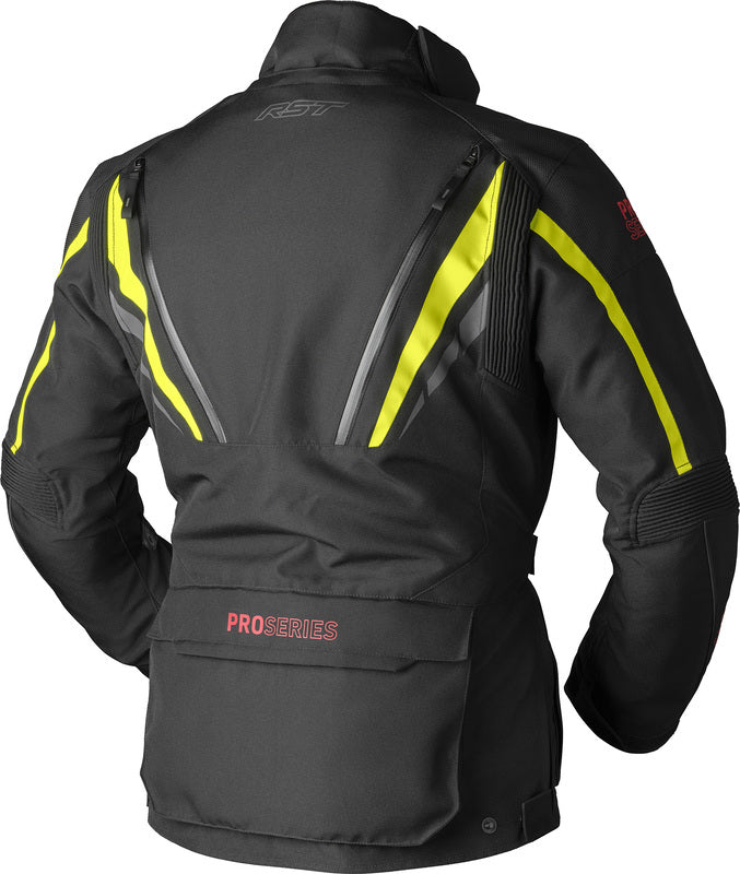 RST Pro Series Paragon D3O Textile Motorradjacke - Schwarz/Flo Gelb