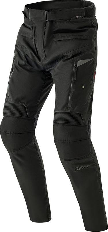 Schwarze RST Pro Series Paragon D3O Textil Motorradhose für Adventure, robuste Schutzkleidung für Motorradfahrer