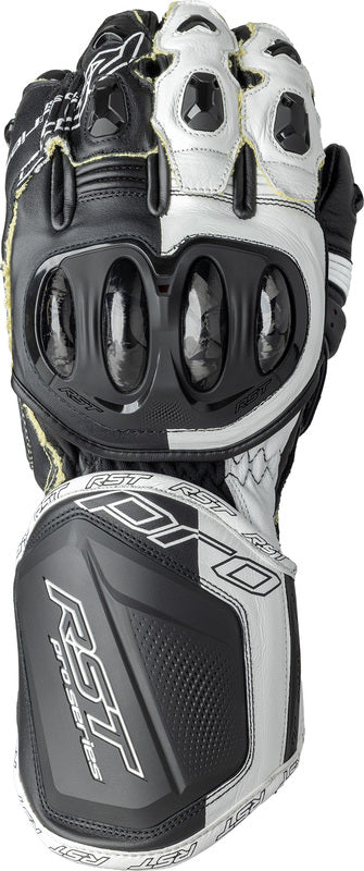 RST Pro Series GP D3O Motorradhandschuhe - Schwarz/Weiß
