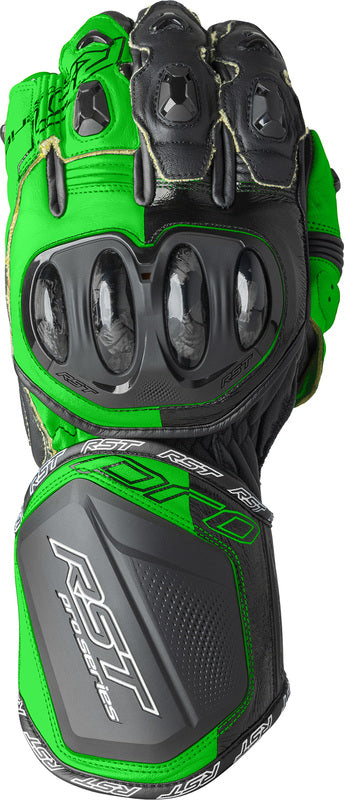 RST Pro Series GP D3O Motorradhandschuhe - Schwarz/Flo Grün