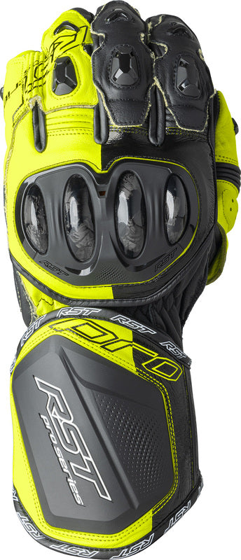 RST Pro Series GP D3O Motorradhandschuhe - Schwarz/Flo Gelb