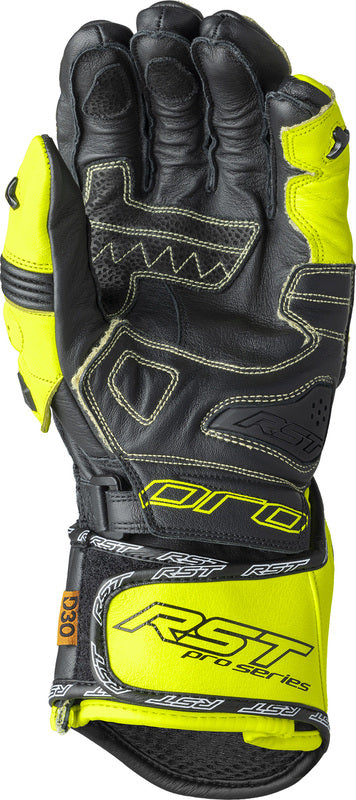 RST Pro Series GP D3O Motorradhandschuhe - Schwarz/Flo Gelb