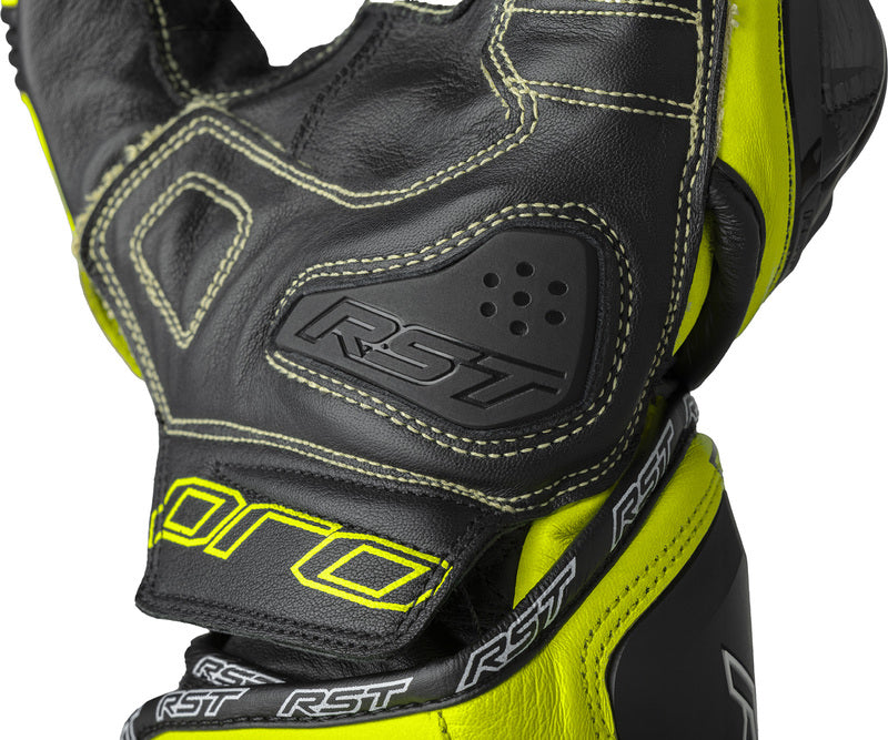 RST Pro Series GP D3O Motorradhandschuhe - Schwarz/Flo Gelb