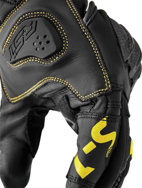 RST S1 Motorradhandschuhe - Schwarz/Flo Gelb