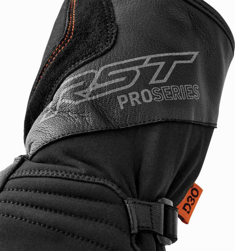 RST Pro Series Artic D3O Wasserdichte Motorradhandschuhe - Schwarz